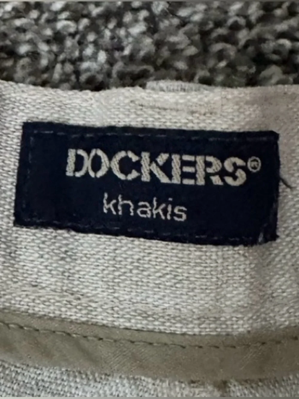 Vintage Pleated No Wrinkle Linen Blend Dockers Khakis Size 38 X 30